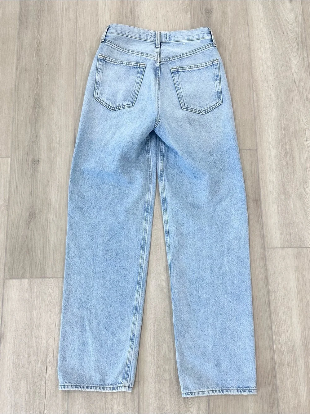 AGOLDE high waisted V waist baggy jeans size 24 light wash